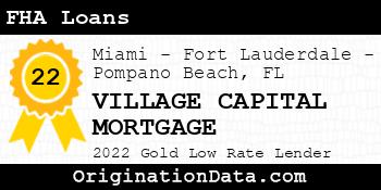 VILLAGE CAPITAL MORTGAGE FHA Loans gold