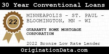 GUARANTY HOME MORTGAGE CORPORATION 30 Year Conventional Loans bronze