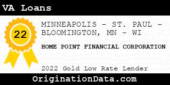 HOME POINT FINANCIAL CORPORATION VA Loans gold