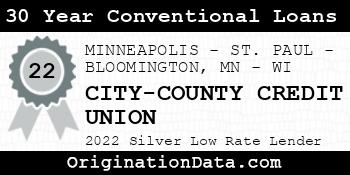 CITY-COUNTY CREDIT UNION 30 Year Conventional Loans silver