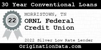 ORNL Federal Credit Union 30 Year Conventional Loans silver