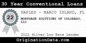 MORTGAGE SOLUTIONS OF COLORADO 30 Year Conventional Loans silver