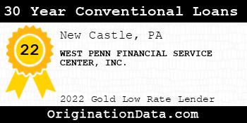 WEST PENN FINANCIAL SERVICE CENTER 30 Year Conventional Loans gold