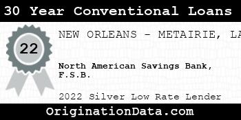 North American Savings Bank F.S.B. 30 Year Conventional Loans silver