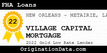 VILLAGE CAPITAL MORTGAGE FHA Loans gold