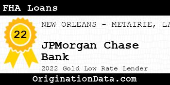 JPMorgan Chase Bank FHA Loans gold