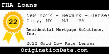 Residential Mortgage Solutions FHA Loans gold