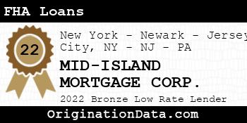 MID-ISLAND MORTGAGE CORP. FHA Loans bronze