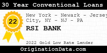 RSI BANK 30 Year Conventional Loans gold
