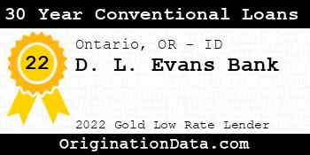 D. L. Evans Bank 30 Year Conventional Loans gold