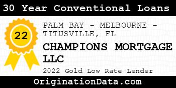 CHAMPIONS MORTGAGE 30 Year Conventional Loans gold
