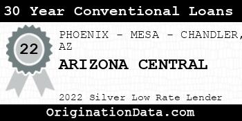 ARIZONA CENTRAL 30 Year Conventional Loans silver