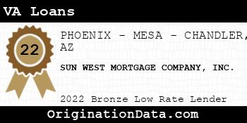 SUN WEST MORTGAGE COMPANY VA Loans bronze