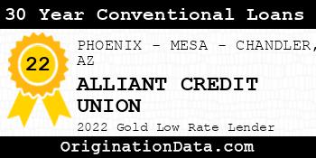 ALLIANT CREDIT UNION 30 Year Conventional Loans gold