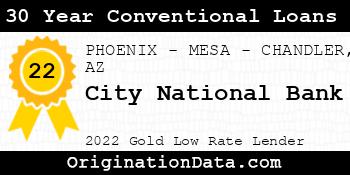 City National Bank 30 Year Conventional Loans gold