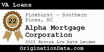Alpha Mortgage Corporation VA Loans bronze