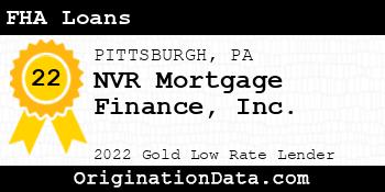 NVR Mortgage Finance FHA Loans gold