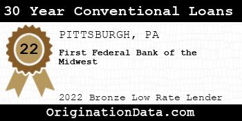 First Federal Bank of the Midwest 30 Year Conventional Loans bronze