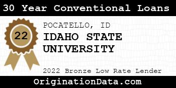 IDAHO STATE UNIVERSITY 30 Year Conventional Loans bronze