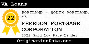 FREEDOM MORTGAGE CORPORATION VA Loans gold