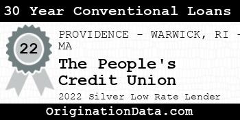 The People's Credit Union 30 Year Conventional Loans silver