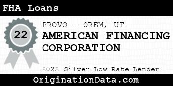 AMERICAN FINANCING CORPORATION FHA Loans silver