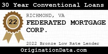 FEDERATED MORTGAGE CORP. 30 Year Conventional Loans bronze