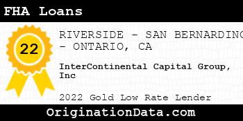 InterContinental Capital Group Inc FHA Loans gold