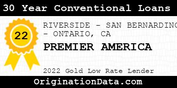 PREMIER AMERICA 30 Year Conventional Loans gold