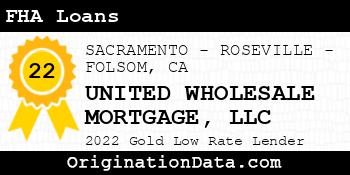 UNITED WHOLESALE MORTGAGE FHA Loans gold