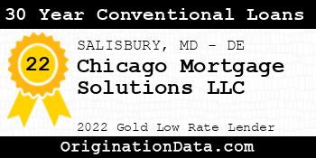 Chicago Mortgage Solutions 30 Year Conventional Loans gold