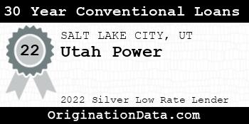 Utah Power 30 Year Conventional Loans silver