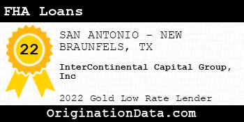InterContinental Capital Group Inc FHA Loans gold
