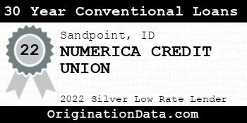 NUMERICA CREDIT UNION 30 Year Conventional Loans silver