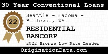 RESIDENTIAL BANCORP 30 Year Conventional Loans bronze