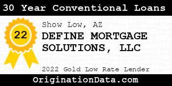 DEFINE MORTGAGE SOLUTIONS 30 Year Conventional Loans gold