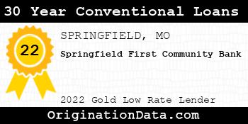 Springfield First Community Bank 30 Year Conventional Loans gold