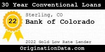 Bank of Colorado 30 Year Conventional Loans gold