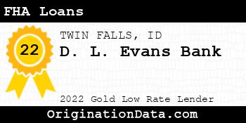 D. L. Evans Bank FHA Loans gold