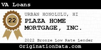 PLAZA HOME MORTGAGE VA Loans bronze