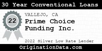 Prime Choice Funding 30 Year Conventional Loans silver