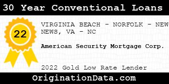 American Security Mortgage Corp. 30 Year Conventional Loans gold