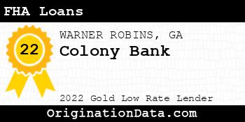 Colony Bank FHA Loans gold