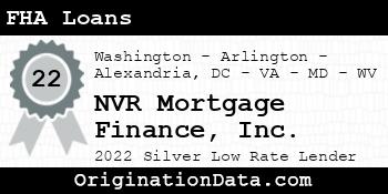 NVR Mortgage Finance FHA Loans silver