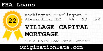 VILLAGE CAPITAL MORTGAGE FHA Loans gold