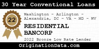 RESIDENTIAL BANCORP 30 Year Conventional Loans bronze