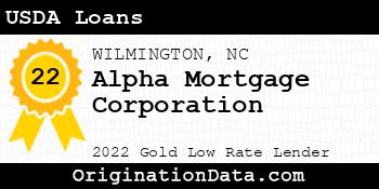Alpha Mortgage Corporation USDA Loans gold
