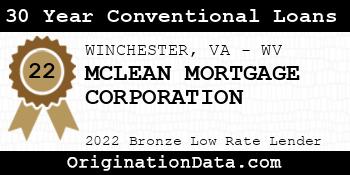 MCLEAN MORTGAGE CORPORATION 30 Year Conventional Loans bronze