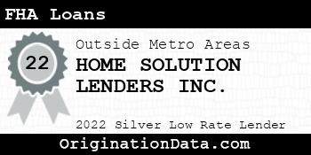 HOME SOLUTION LENDERS FHA Loans silver