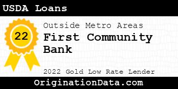 First Community Bank USDA Loans gold